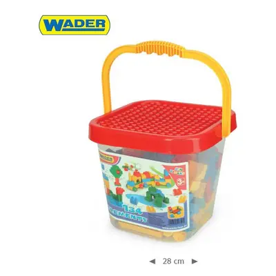 Wader 41340 Mini Blocks Velký kbelík s kostkami