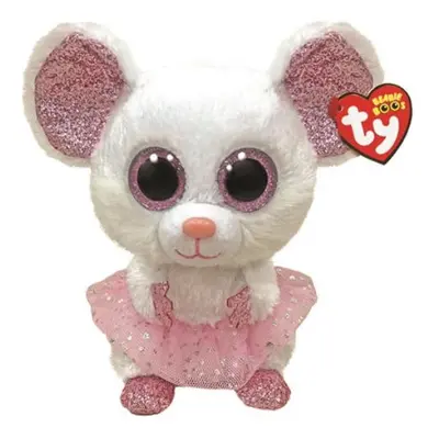 Plyšák Ty Beanie Boos NINA myš bílá balerína 24cm