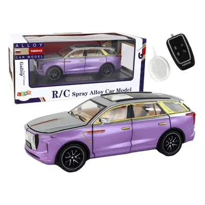 RC auto 1:24 E-9 hliníkové - fialové