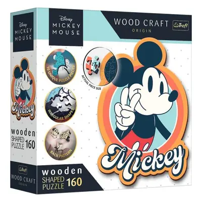 Dřevěné puzzle 160 dílků Disney Retro Mickey Mouse