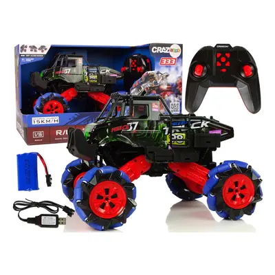 RC Auto Off-Road Drift 1:16 zelený 2,4G - rotace o 360 stupňů