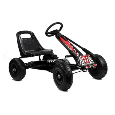 Šlapací motokára Gokart Black A-15