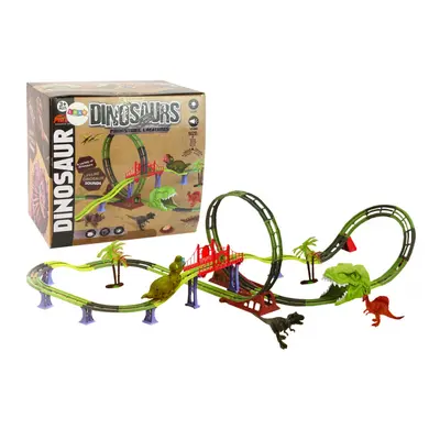 Autodráha s dinosaury