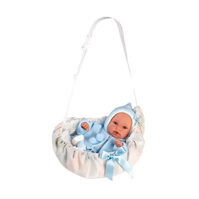 Llorens 63641 NEW BORN - realistická panenka miminko se zvuky a měkkým látkovým tělem - 36 cm