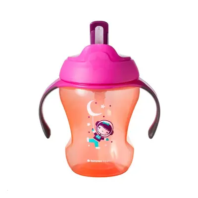 Tommee Tippee Netekoucí hrneček s brčkem Explora Easy Drink dívka 230 ml