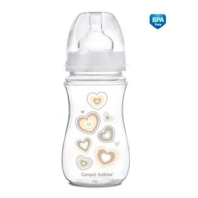 Canpol babies láhev se širokým hrdlem EASYSTART NEWBORN BABY Bílá 240ml