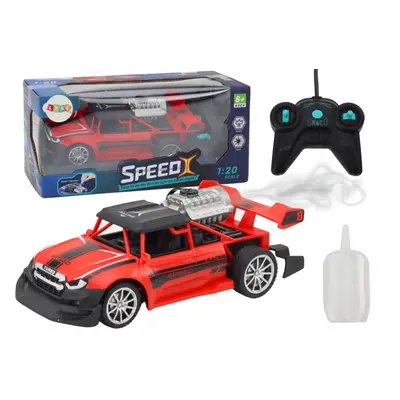 RC závodní auto červené 1:20 kouřové efekty