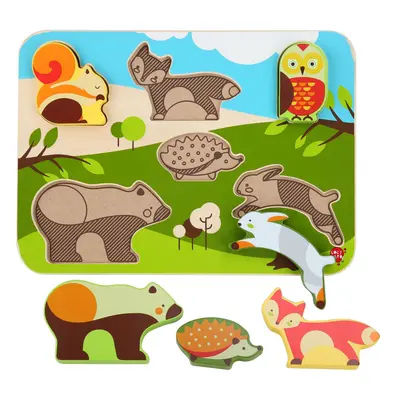 LucyLeo dřevěné puzzle Forest Animals