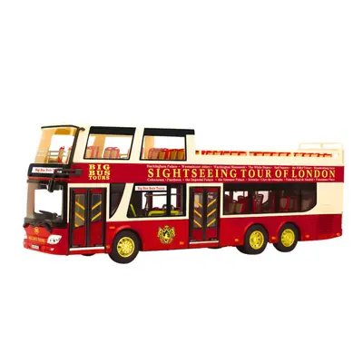 Dvoupatrový prohlídkový autobus 1:42 červený