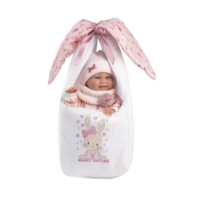 Llorens 73902 NEW BORN HOLČIČKA realistická miminko s celovinylovým tělem 40 cm