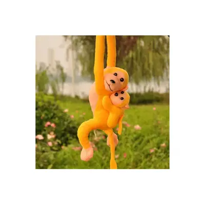 Plyšák Monkey s Baby Yellow 90 cm