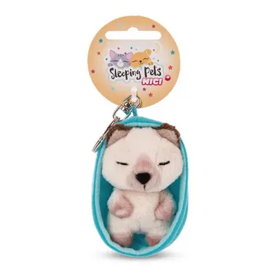 NICI 48838 Plyšová klíčenka Sleeping Pets kočka 8cm siamská