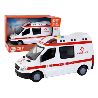 Záchranná služba ambulance se světlem a zvukem