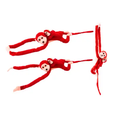 Plyšák Monkey s Baby Red 90 cm