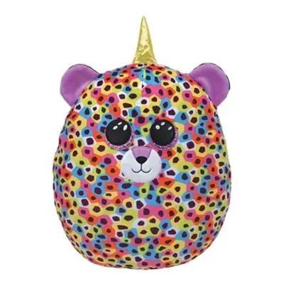 Polštář TY Squish-a-Boos vícebarevný leopard - GISELLE, 22 cm