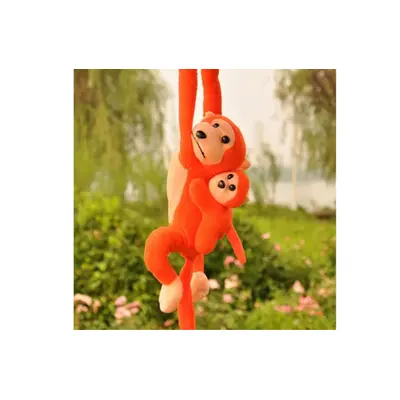 Plyšák Monkey s Baby Orange se zvukem 70 cm