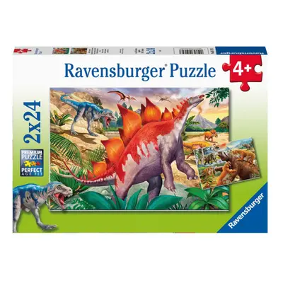 RAVENSBURGER Svět dinosaurů 2 x 24 dílků