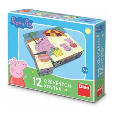 Kubus Prasátko PEPPA PIG 12 kostek