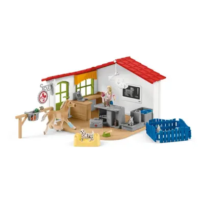 Schleich 42502 Veterinární klinika se zvířátky