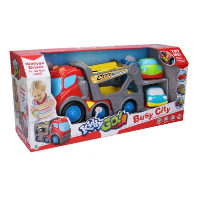 Wiky Vehicles Kiddy Auto odtahovka s efekty 31 cm 2 auta 9 cm