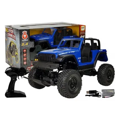 RC Off-roadové auto 4x4 tlumiče 2,4G modré