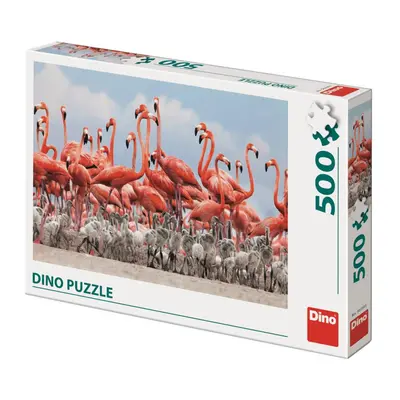 Dino Puzzle Plameňáci 500 dílků