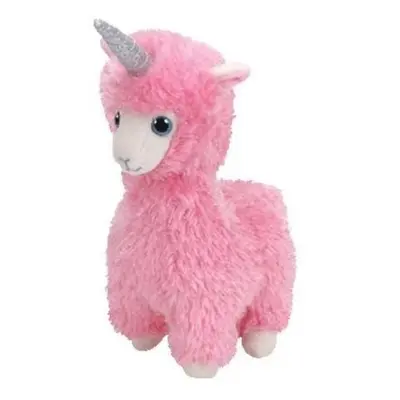 TY BEANIE BOOS LANA plyšová hračka - růžová lama jednorožec 15cm