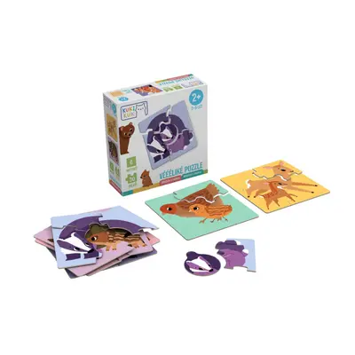 KukiKuk 80005 Véééliké puzzle Mláďata s mámou