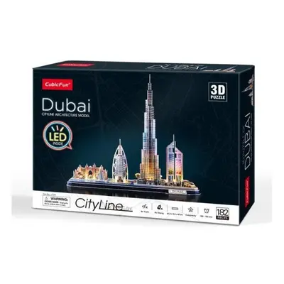 CubicFun 3D puzzle LED Dubaj 182 ks