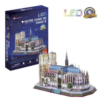 CubicFun 3D puzzle svítící Notre Dame 149 ks