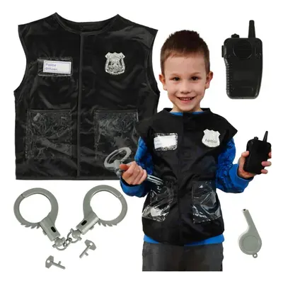 Karnevalový kostým policista kostým set 3-8 let starý