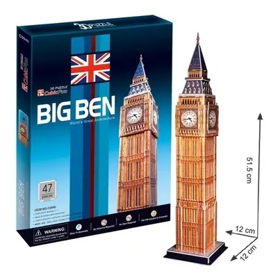 CubicFun 3D puzzle Big Ben střední Londýn 47 dílků