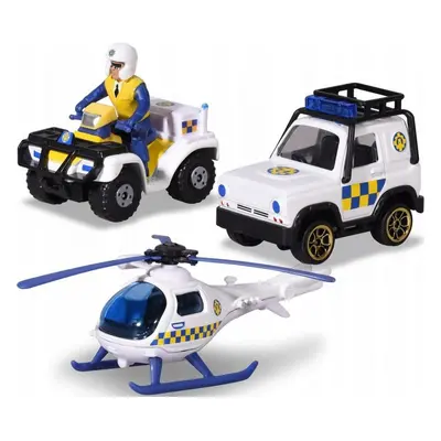 Dickie Fireman Sam Sada 3 policejních vozidel Policejní figurka