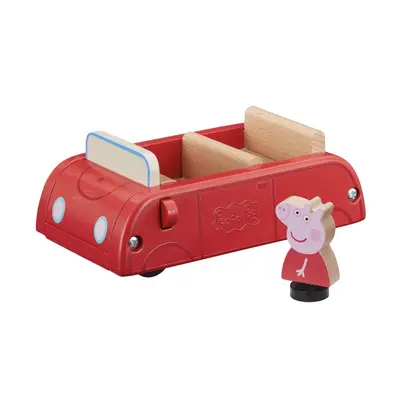 TM Toys Peppa Pig dřevěné rodinné auto a figurka Peppa