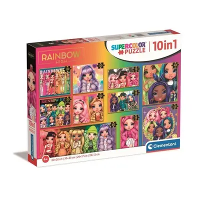 Clementoni: Puzzle 10 v 1 - Rainbow High - Super Color