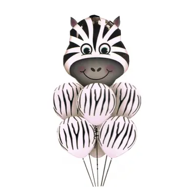 KIK KX5950 Fóliové balónky zebra set 60x70 cm