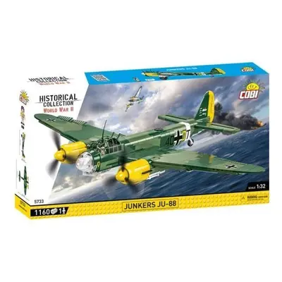 COBI 5733 Historical Collection WWII Samolot Junkers JU-88 1160 klocków