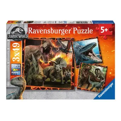 Ravensburger: Puzzle 3x49 dílků. - Jurský Svět