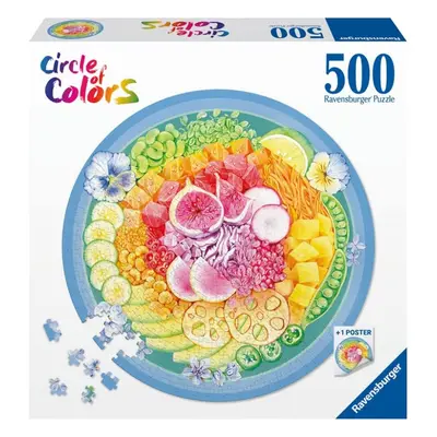 RAVENSBURGER Kulaté Kruh barev: Poke Bowl 500 dílků