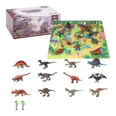 Set XL figurky dinosaurů + Pouzdro + Mat