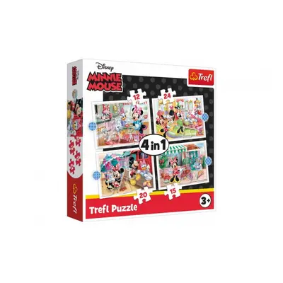 TREFL Minnie s přáteli 4v1 12,15,20,24 dílků