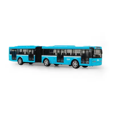 Kovový kloubový autobus DPO Ostrava modrý 18 cm