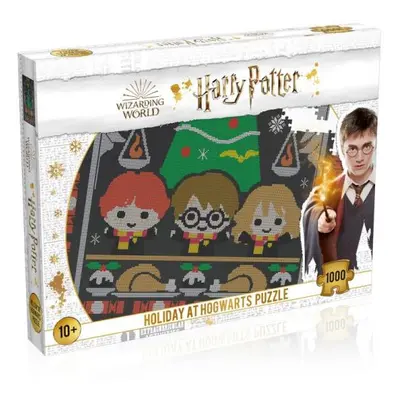 Winning Moves Harry Potter Jigsaw Christmas Jumper 1 Holiday at Bradavice 1000 dílků