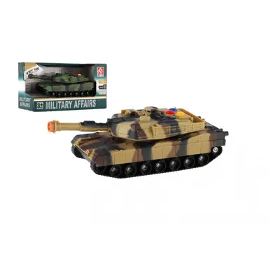 Teddies Tank 17cm na setrvačník na baterie se světlem a zvukem 2 barvy