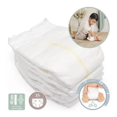 Smoby pampersky 4 ks Nappies Natur DAmour Baby Nurse pro panenku do 50 cm