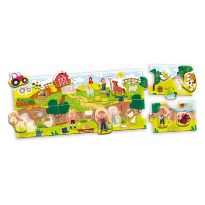 Carotina baby Puzzle panorama Farma 105366 LISCIANI