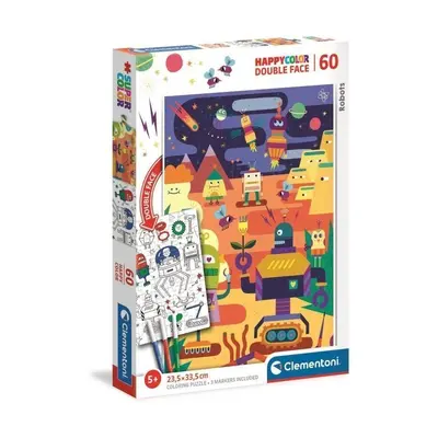 Clementoni - Puzzle 60 ks Happycolor Robot