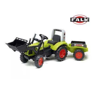 FALK Traktor šlapací Clas Arion 430 s nakladačem a vlečkou