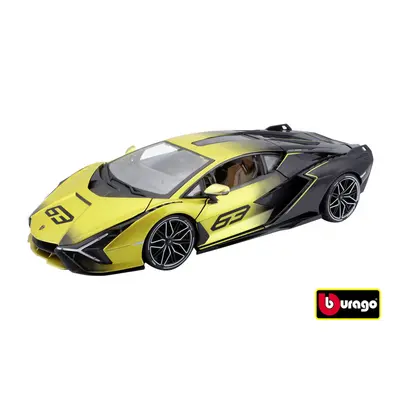 Bburago 1:18 TOP Lamborghini Sian FKP 37 yelow