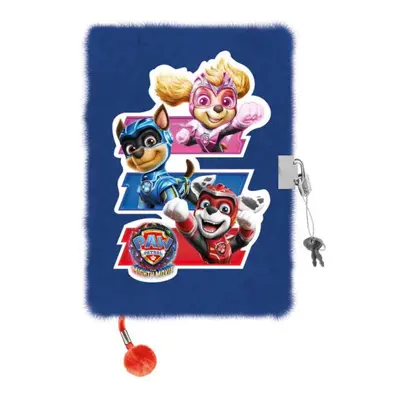 Deník s visacím zámkem, chlupáč A5 96k PAW Patrol Tlapková patrola